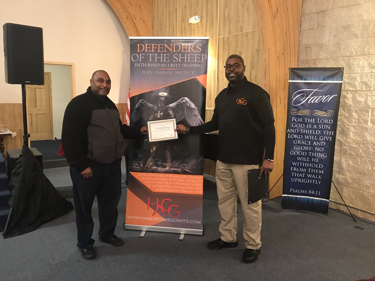 HamlinACG's tweet photo. Congratulations to FaithTabernacle security ministry... We are Developing Defenders one church at a time!!! #PlanPrepareProtect #WeDefend #DefendersoftheSheep https://t.co/HtOLEr4pJ9