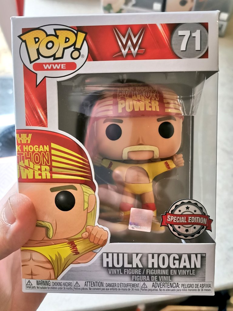 Now let me tell you something brother!!!

Loving this new @HulkHogan @OriginalFunko Pop that arrived today! 

#PythonPower