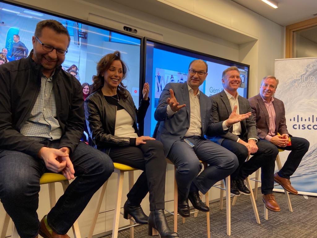 Great to kick off #CiscoLive #CLEUR with @gerri_elliott and the gang.