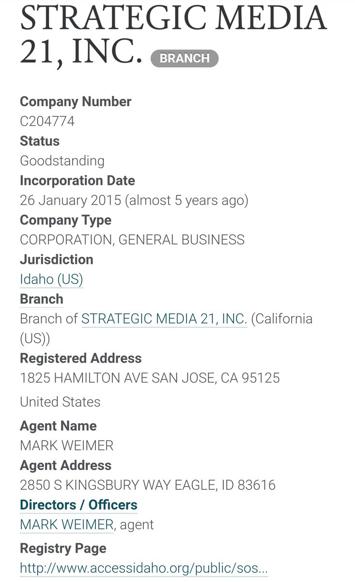 The next piece I found noteworthy about OFiA is that its single-largest vendor has been Strategic Media 21 (figures below are from 2016).And guess who is Chairman of SM21?Why, none other than Ken Eldred! /27