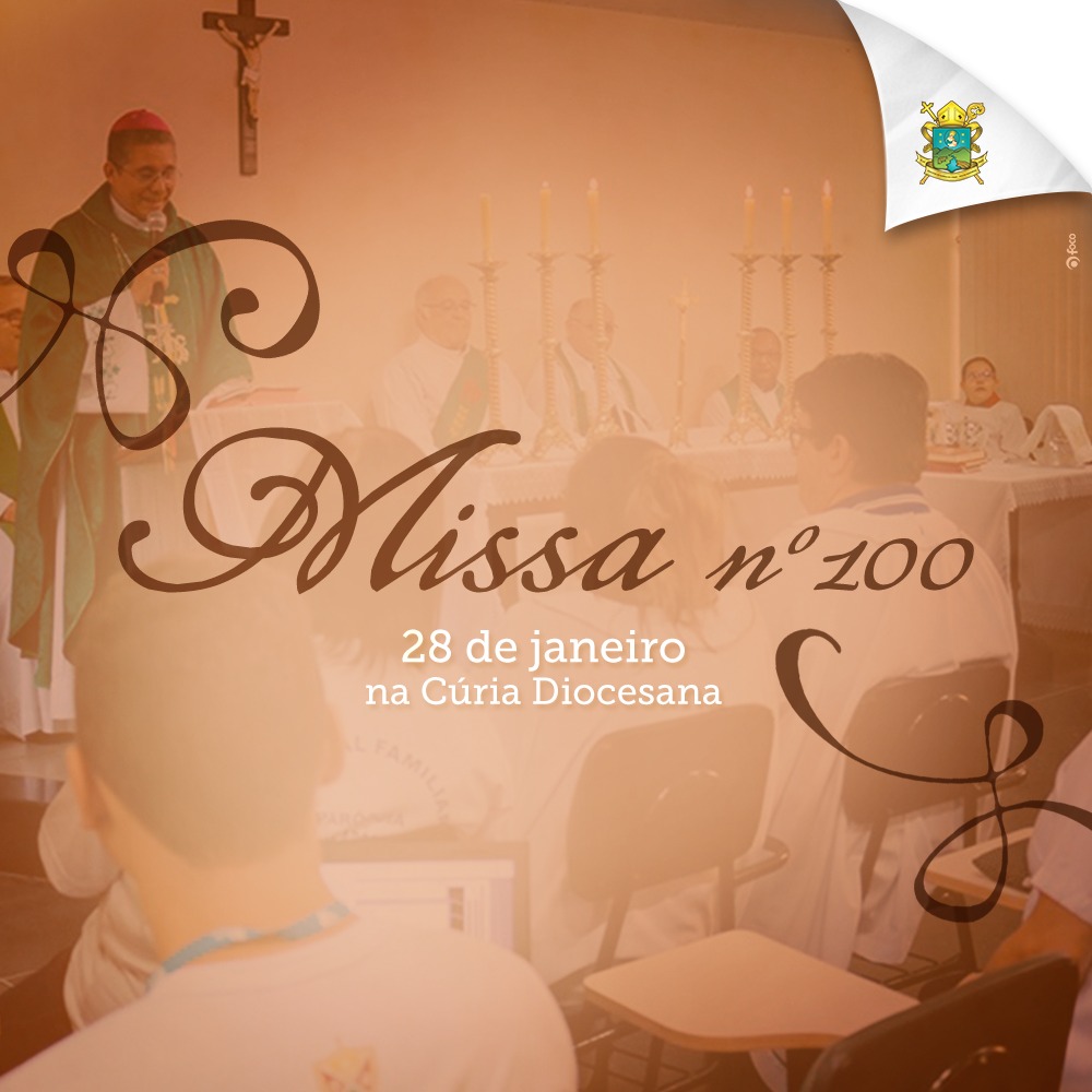 _diocesebpvr's tweet photo. Participe da Missa de número 100 na Cúria Diocesana. Amanhã, ao meio dia. Venha e traga sua família! https://t.co/89lArAQCqf