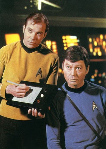 2/Given that Star Trek had tablets it was inevitable that the form factor would make it to computing (yes, the dynabook...). Microsoft had been working for more than 10 years starting with "WinPad" through Tablet PC. We were fixated on Win32, Pen, and more.