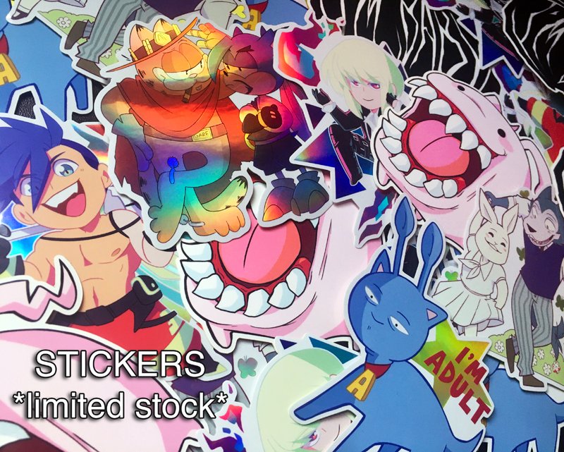 surprise dilfostore restock 🤪 some stickers are v limited stock for now and orders will start going out in a couple days!

💖https://t.co/DQBK3dIdQN 