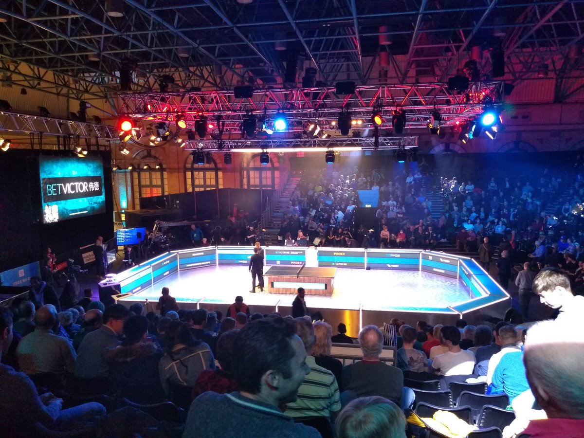 AshfordTT's tweet photo. Ringside seats last night @pingpongWC for an amazing final.  Well done @ABaggaley thoroughly deserved. #pingpong https://t.co/TCnMP2sJvT