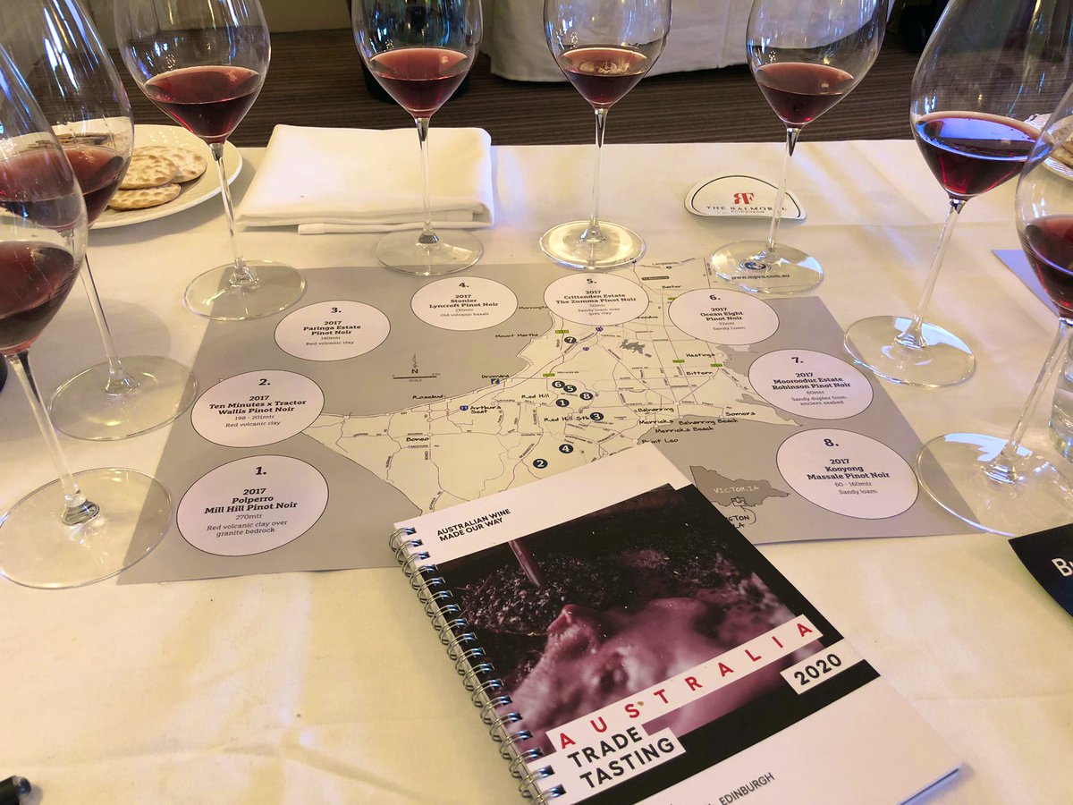 Loved exploring Australia’s Pinot Coast <a href="/wine_australia/">Wine Australia</a> #ATTwine Masterclass. Stunning range of wines from <a href="/MPWineries/">Mornington Peninsula</a> -  <a href="/10XTractor/">Ten Minutes by Tractor</a> @ <a href="/KooyongWines/">Kooyong Wines</a> the stand outs for me in a super flight.