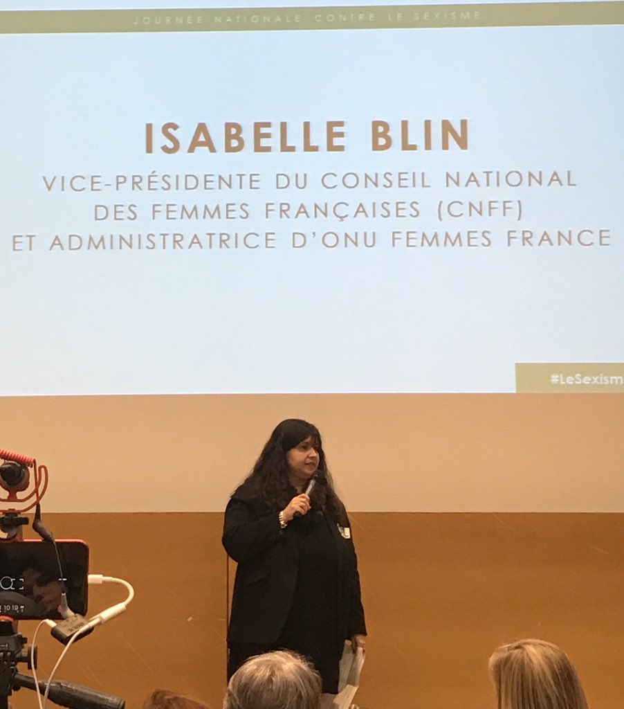 ONUFemmesFR's tweet photo. Femmes et tech, où en est-on ? Point avec @isabelle_blin, administratrice du comité. 

#womenintech 
#ensemblecontrelesexisme https://t.co/A9vc7sUguF