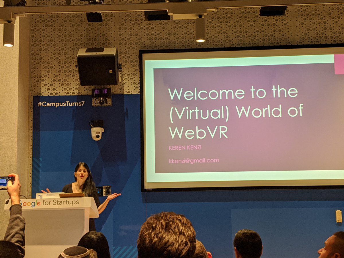UriShaked's tweet image. Building Virtual Worlds for the Web with @aframevr excellent live coding session by @KerenKenzi #JavascriptIsrael meetup