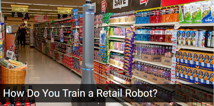 RoboticsTmrw's tweet photo. Article from @BadgerSolutions: How Do You Train a #RetailRobot? https://t.co/z3WY2rfF4r #agv #mobilerobots #inventory #ecommerce https://t.co/u8y7SK7SfR