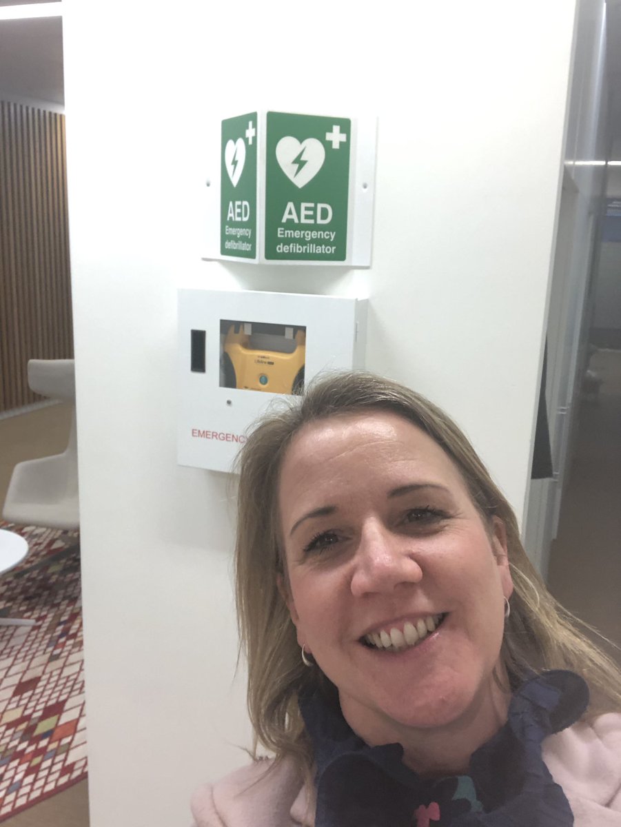 JaneLambertECG's tweet photo. So very happy to see an #AED @novonordisk HQ!! #AEDFound 👍#TeamTank https://t.co/CmFwZMa4zU