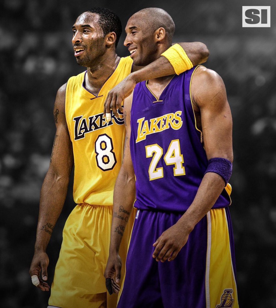 wrcoachdj's tweet photo. Rocked the # 8 because of you. I felt like I could be connected to greatness because you made it great. Like all of LA you weren’t only our idol you were our superhero. We’ll never lose sight of what you meant to us @kobebryant https://t.co/7zK5zaebNF