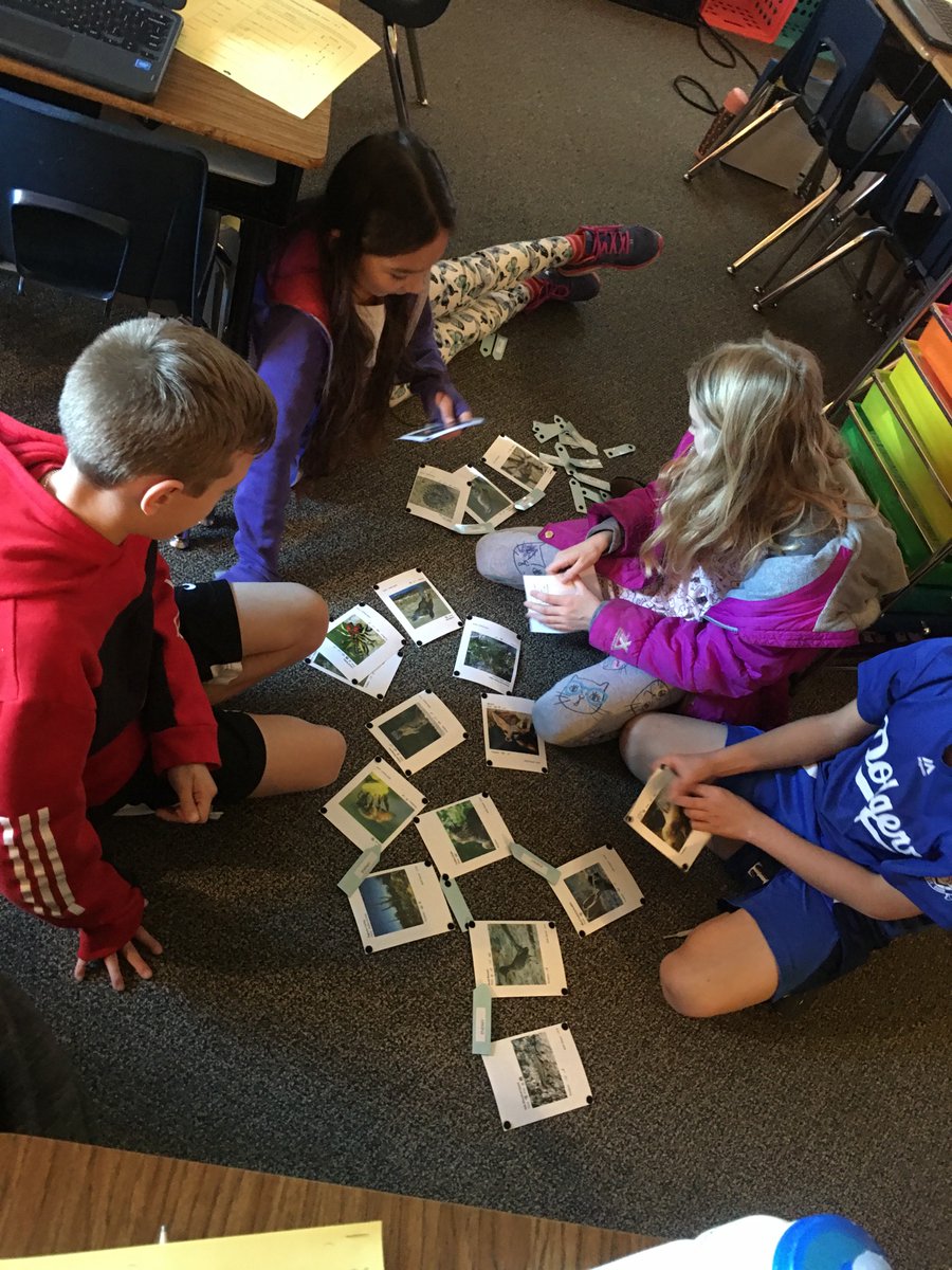 5thwithSivinski's tweet photo. These ecologists are analyzing and creating the desert, aquatic, and arctic food webs today. They have to figure out who is the predator and who is the prey to figure out these extensive webs. π¦ππ¦ #FutureEcologists #4thGradeRocks https://t.co/IlWOcX7Xcm