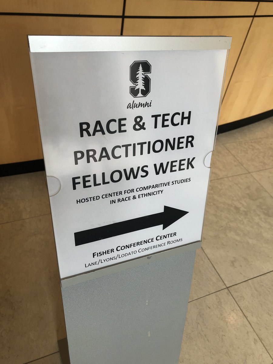 stanfordccsre's tweet image. Welcome Non-Resident Fellows: Day 1 of our inaugural Race &amp;amp; Tech Week is underway. Meet the fellows at 10:45a, Fisher Conference Center, Arrillaga Alumni Center.  @DigCivSoc #raceandtech #fellowsweek