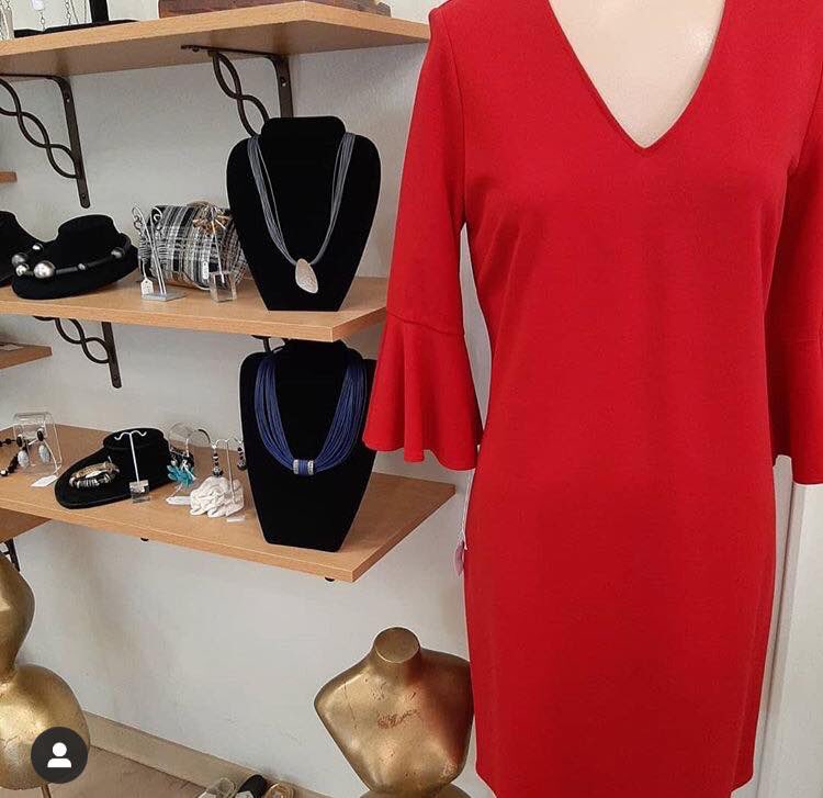 visitmediapa's tweet image. @Tancreeds_Media Tancreed's Specialty Shop has this great little red dress - perfect to wear on a date with your boo on V Day ♥️ A scooped neck and a flared sleeve make it extra special. Also available in navy blue. #MediaStyle #Valentine2020