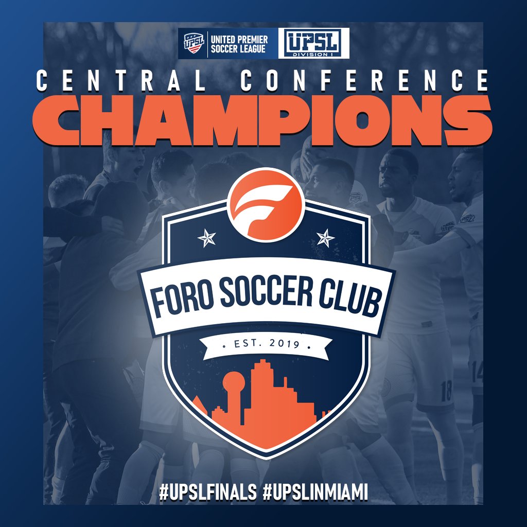 UPSLsoccer's tweet photo. @ForoSoccerClub is the third team going to Miami for the #UPSLNationalFinals after defeating the Mountain Conference Champions San Juan F.C. 3-2.
Congratulations Foro SC 👏👏
#upsl #division1 #playoffs #quarterfinals #texas #dallas #UPSLInMiami https://t.co/Bo2i1U8ZPl