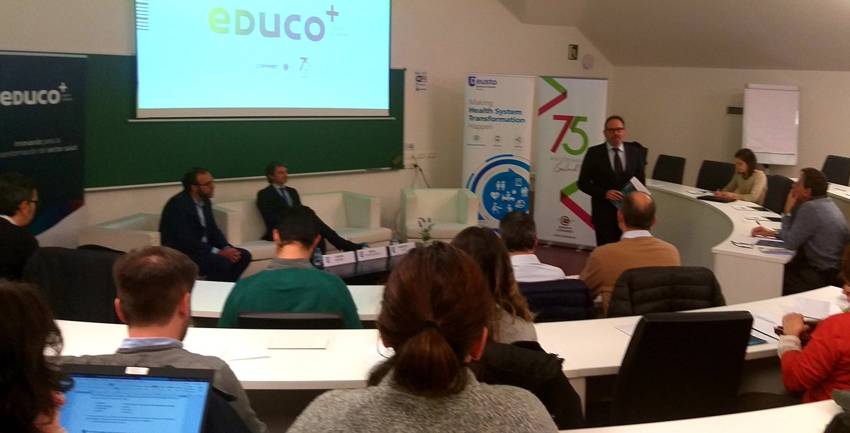 uri_elena's tweet photo. Aprendiendo en @deustoDBSHealth sobre usos y potencialidades de #BigData en #salud en colaboración con @educoplusacadem. La formación como elemento básico de la #transformacionsanitaria https://t.co/VbG6vvdazo