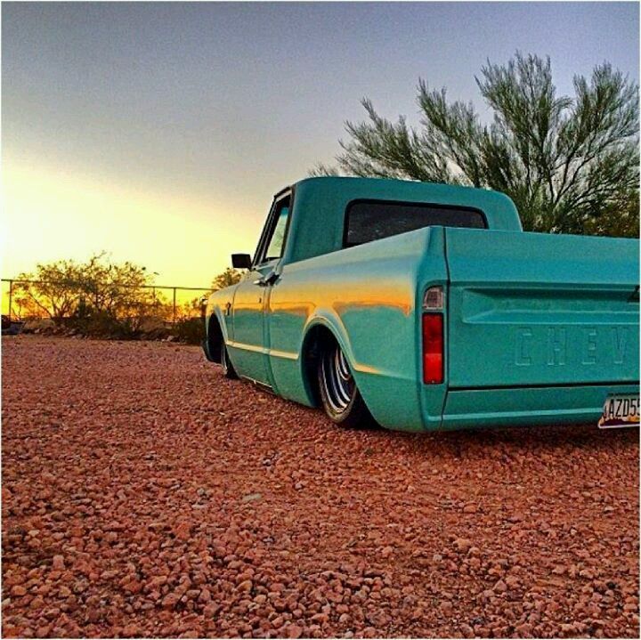 lowered chevy truck wallpaper