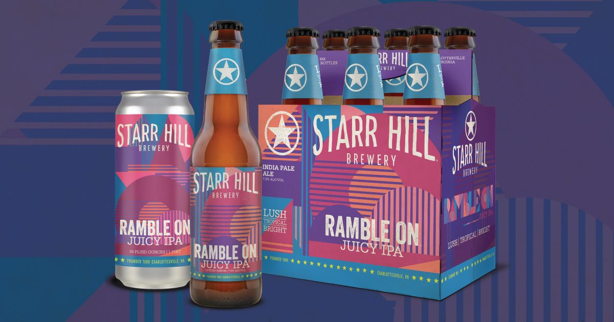 📢 ANNOUNCEMENT!📢
<a href="/StarrHill/">Starr Hill Brewery</a> is PUMPED to announce the newest addition to our core family lineup: Ramble On IPA. Available on draft THIS WEEK, this juicy delight is now on tap all year long, &amp; will soon be in 16oz cans &amp; 12oz bottles as well! Come see us soon &amp; give it a try!!