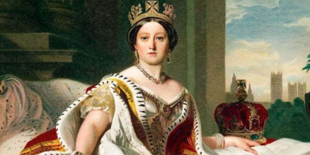 A painting of Queen Victoria