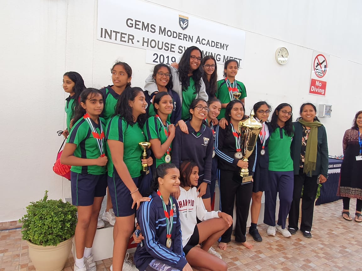 InokaSulari's tweet photo. Inter-house Girls Swimming Gala. Runners up were the Aquila House and the winners were the Orion house. Congrats and well done to all participants. @DxbModern https://t.co/x10pNToKsr