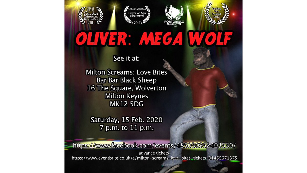AnnaMycho's tweet photo. SHORT FILM DETAILS for the #miltonscreams event in #miltonkeynes 

Keeping with our wolfie theme, @mollybrainz short Oliver: Mega Wolf! 

If you haven't caught any of Molly's stuff before, you are in for a Mega Treat!
 
https://t.co/lVlAZJSZPC https://t.co/FsgalcuwXl