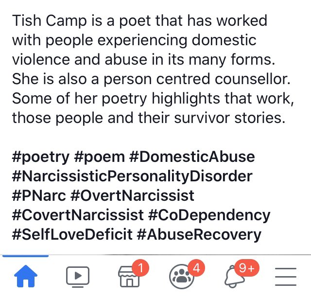 TishIncePoet's tweet photo. The Smiling Narcissist - A Poem by Tish Camp
#poetry #poem #DomesticAbuse #NarcissisticPersonalityDisorder #PNarc #CovertNarcissist #CoDependency #SelfLoveDeficit #AbuseRecovery https://t.co/XCGaWpgFVE