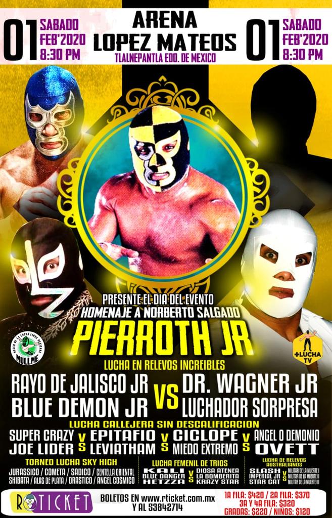 LEGENDLUCHA's tweet photo. Esta semana grandes funciones en dos arenas de tradición @ArenaAficion y #ArenaLopezMateos. Con leyendas y estrellas. 

Venta de boletos en taquillas de la Arenas y en @Rticket0 

@WagnerJrOficial @BlueDemonjr @PerrosdelMalMx @mas_lucha @iluchalibre @apolovaldes @LacopaCriterio https://t.co/FWfzkjuhZx
