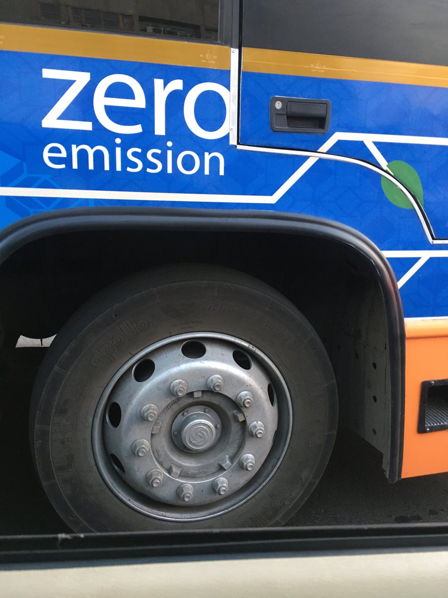 HFPhysiotherapy's tweet photo. Zero emission bus has got zero thread on tyres.i am sure break not needed!! https://t.co/9YMDZGiHpR