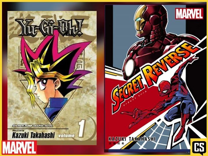 ComicSystems's tweet photo. La Marvel x Shonen Jump Plus Collaboration donnait naissance à 6 mangas dont #SecretReverse par le créateur de #YuGiOh Kazuki Takahashi 🕷️
Voici la couverture du tome (2 parties sur Spider-Man et Iron Man) qui n'est toujours pas prévu en dehors du Japon pour le moment 🤖 https://t.co/4rrOZPnow9
