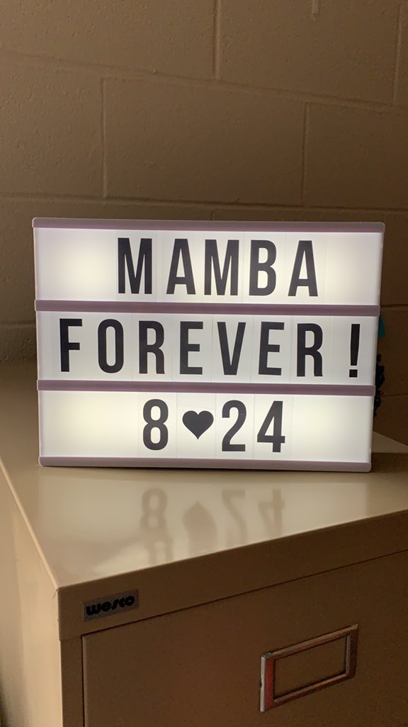 AGutierrez207's tweet photo. Able to have some open conversations with my students today. One student in particular filled my heart with emotion. Every other word asking “why?” it had to #Kobe. This student is named after the legend himself. #MambaForever 😢 https://t.co/IjXDQ1AOkY
