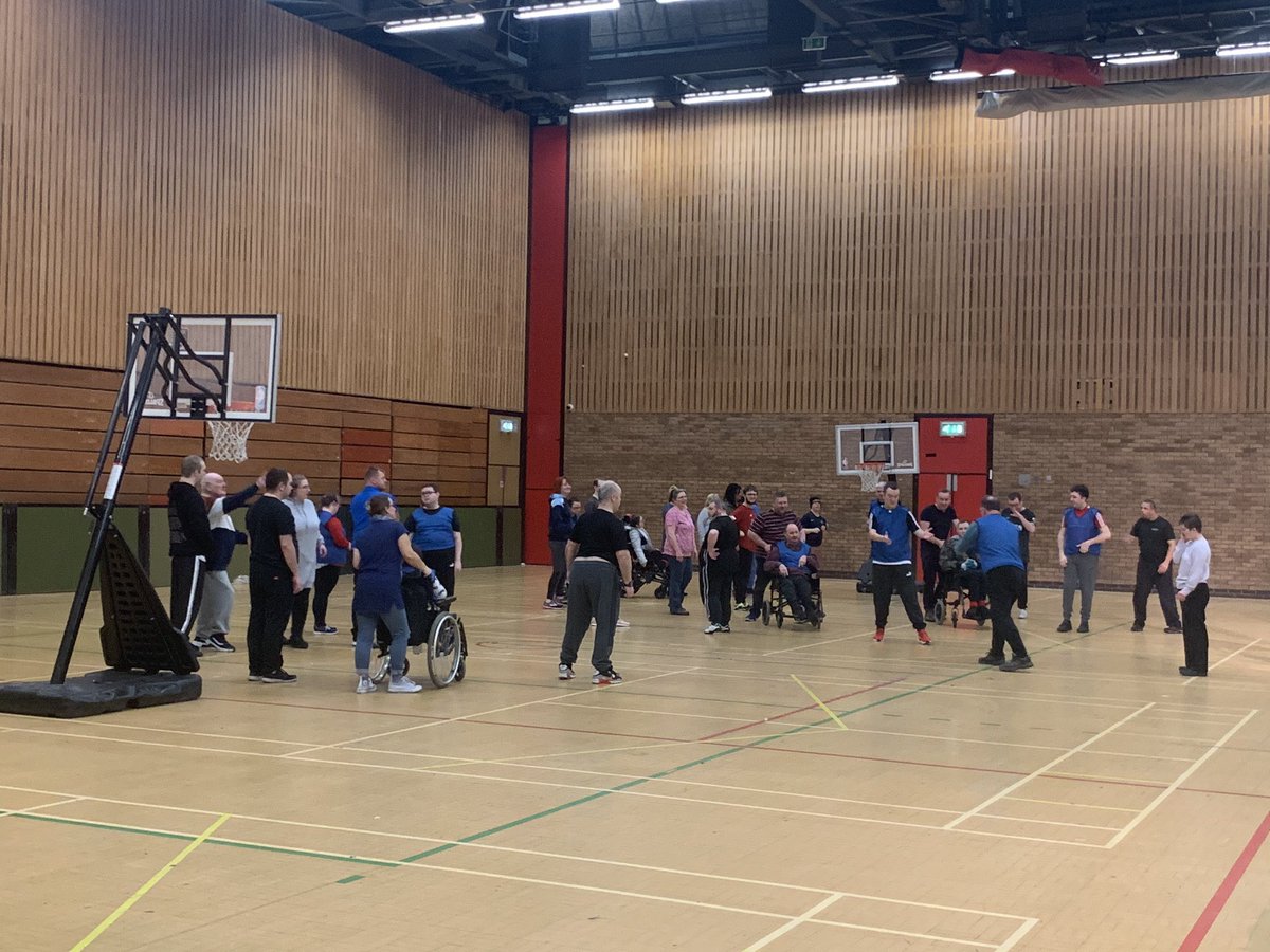 Great basketball skills on show this morning#funinclusivesportforall🏀<a href="/LdWales/">Learning Disability Wales</a> <a href="/dsw_news/">Disability Sport Wales</a>