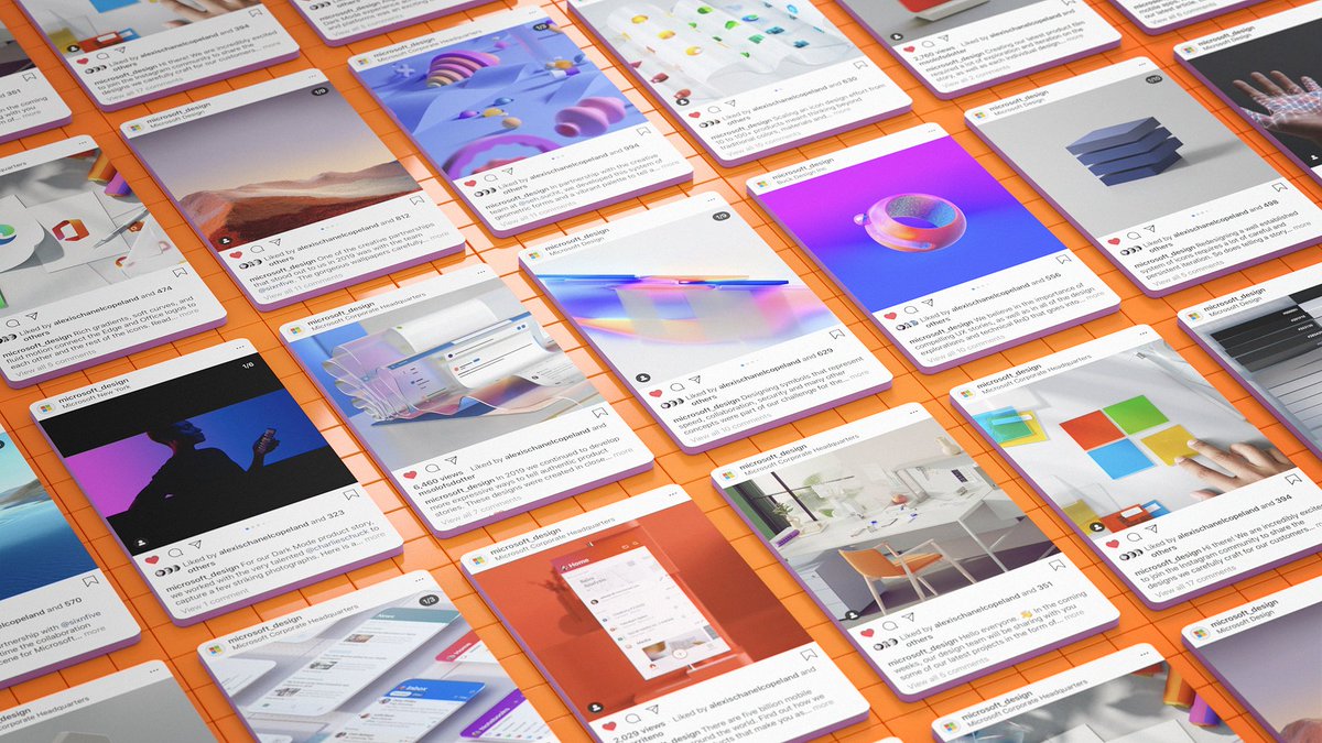 A flat lay of our Instagram posts.