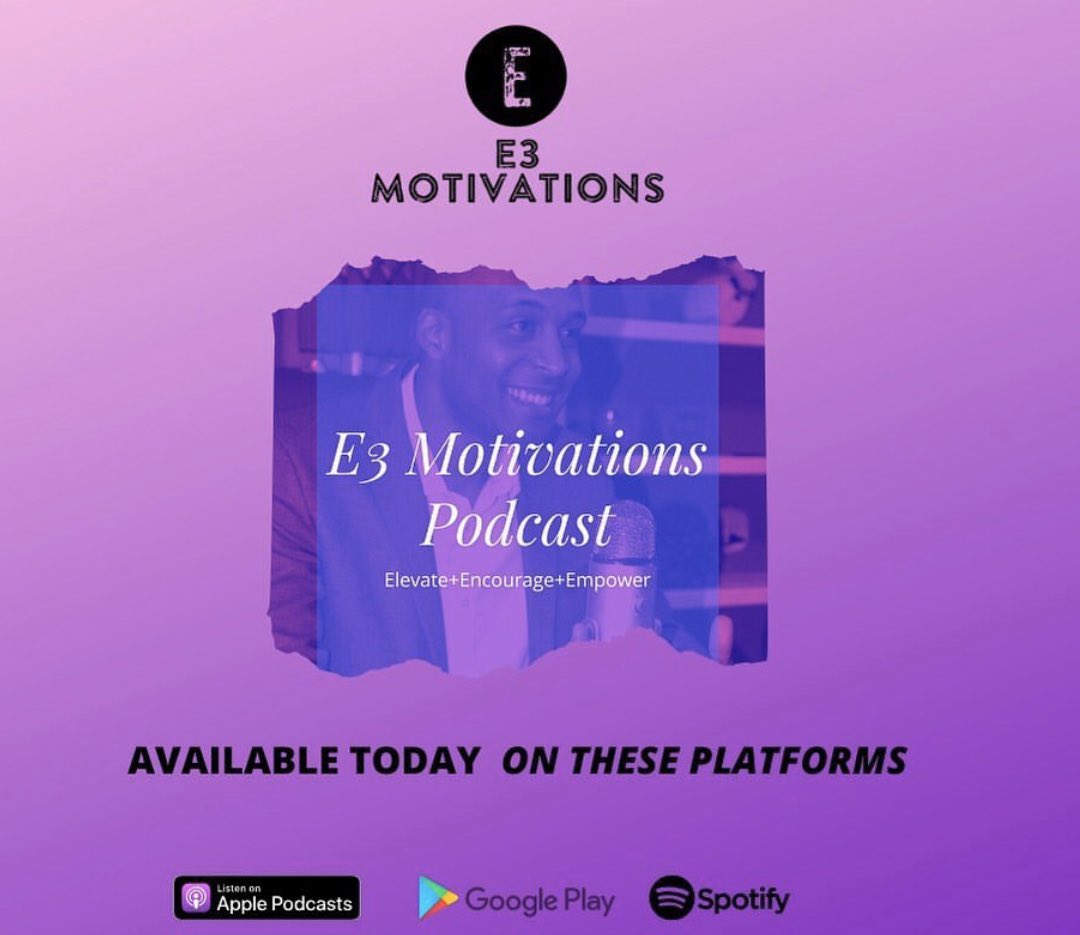 You can now follow me at <a href="/E3Motivations/">Eddie Robinson</a> 
#podcast #MotivationMonday