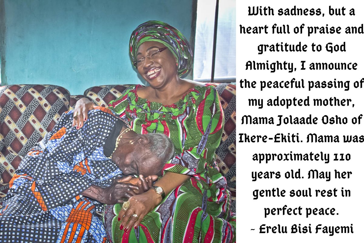 bisiafayemi's tweet photo. #RIPMamaOsho https://t.co/HezLVhKfM0