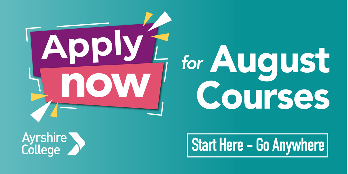 AyrshireColl's tweet photo. #StartHereGoAnywhere  https://t.co/ULz9go7esi https://t.co/A8lDSafYLs