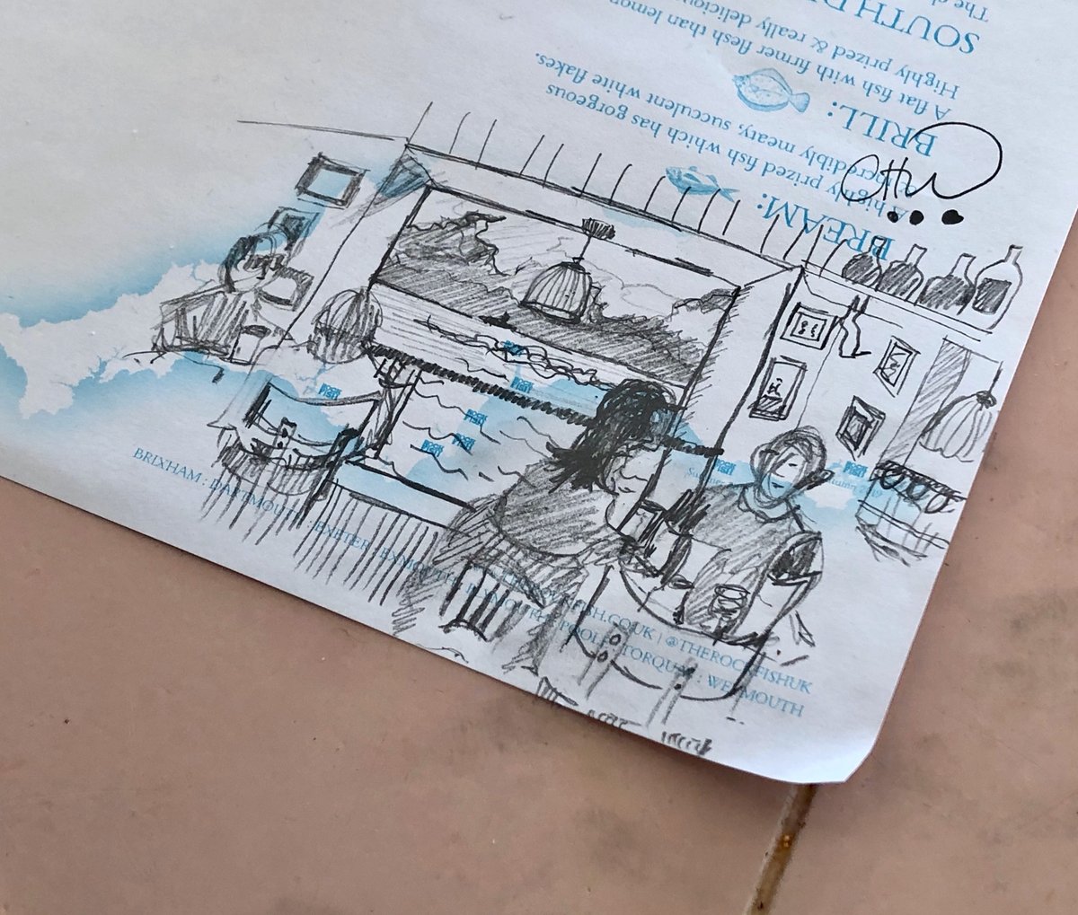 therockfishuk's tweet photo. Don't be shy, just grab a pen and go for it. We love your table drawings.  

#tabledrawings #creativity #scribbles #rockfishtabledrawings #rockfish #rockfishlife #therockfish https://t.co/psd3CMcbdH