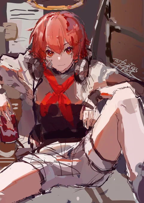 能天使也画了不少啊???
#エクシア #アークナイツ 