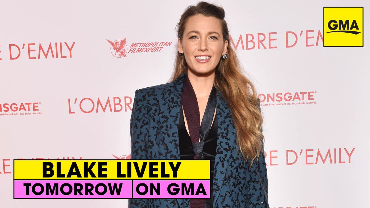 GMA's tweet photo. TOMORROW ON @GMA: @blakelively joins us LIVE in Times Square to talk @TheRhythmSec! https://t.co/EESZDtw8Jy
