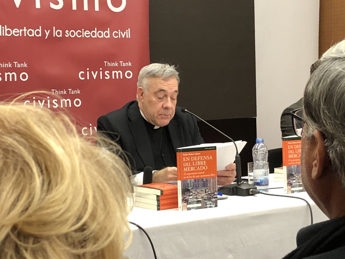 fjconpe's tweet photo. Padre Sirico: Para construir una catedral no basta con la fe: hay que saber de arquitectura y geometría. Para ayudar a los pobres no basta la buena voluntad: hay que conocer la ciencia económica y la naturaleza humana. https://t.co/pFn0JXWeNl