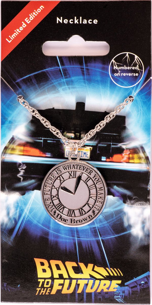 BacktotheFuture's tweet image. Back in stock and ready to ship! Add these #BacktotheFuture Limited Edition individually-numbered necklaces to your collection today! BacktotheFuture.store/category_s/205…