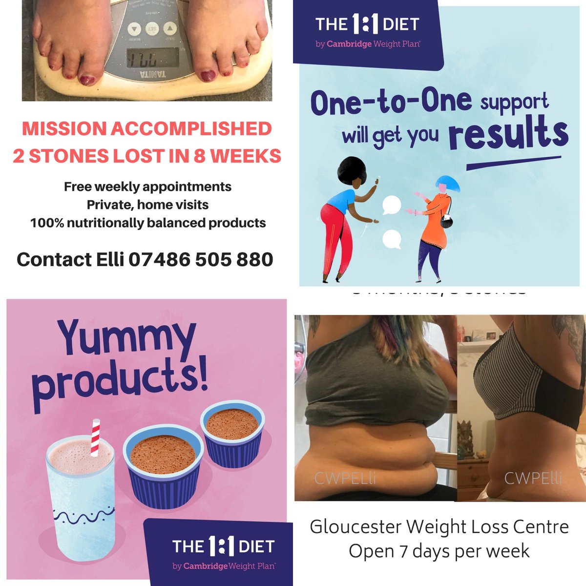 CwpElli's tweet image. Weight loss made simple and straight forward - try the 1:1 Diet by Cambridge Weight Plan here in Gloucester. Contact Elli on 07486 505 88 or cwpelli@protonmail.com #gloucester #weightloss #one2onedietgloucester #diet #slimming #hartpury #highnam #newent #glos