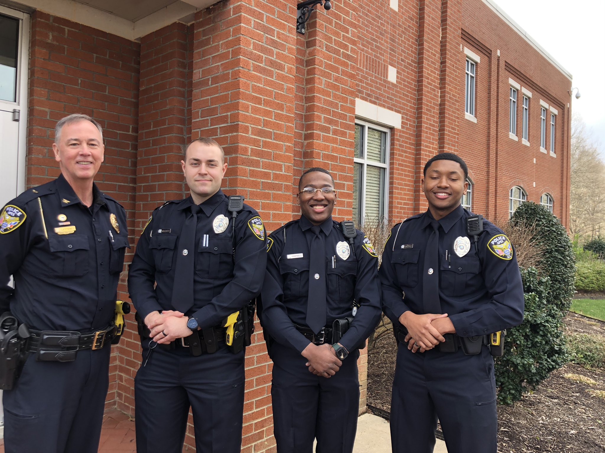 Apex Police Dept Congratulations To Our Three New Officers Officers Magliocco Campbell And Fairclough Are Now Protectors Of The Peak T Co Yzuaypglg3 Apex Police Dept Congratulations To Our Three New Officers Officers Magliocco Campbell And Fairclough Are Now Protectors Of The Peak T Co Yzuaypglg3