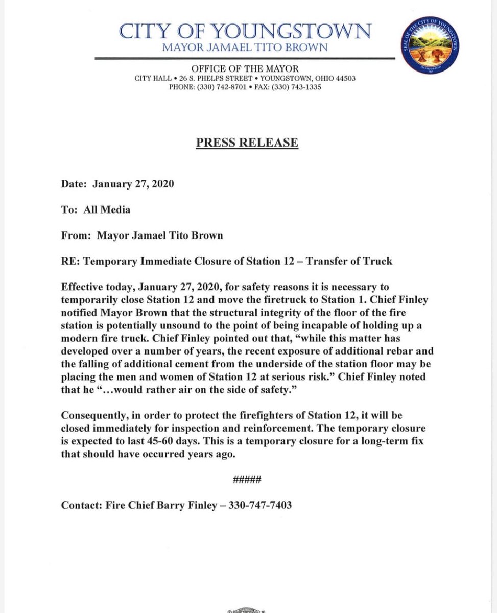 Youngstown Professional Fire Fighters Local 312 tweet media