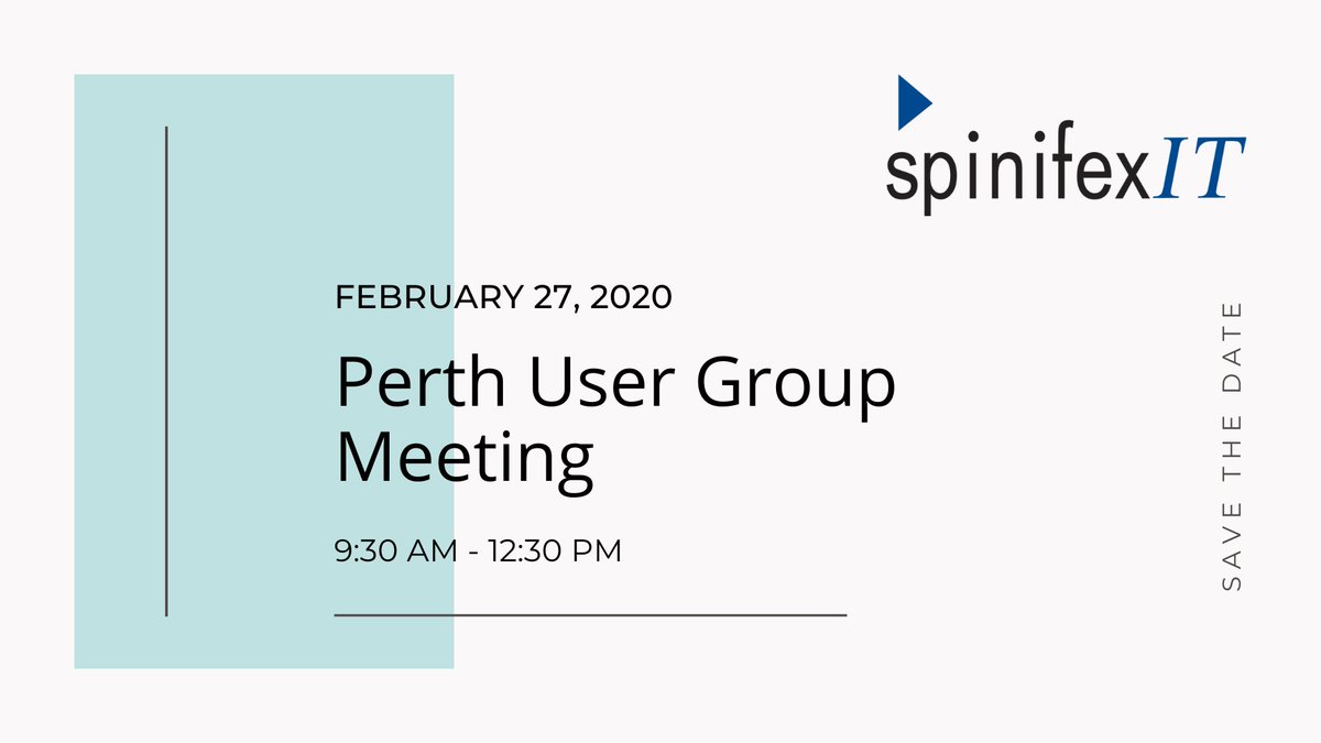 SpinifexIT's tweet image. Invitations have been sent! Check your inbox, Team WA!

Feel free to extend the invitation to any of your team members who will benefit from our User Group Meeting too!

spinifexit.com/au-user-group-…

#SAPUsers #SpinifexITUserGroup #SAPPayroll #PerthEvents