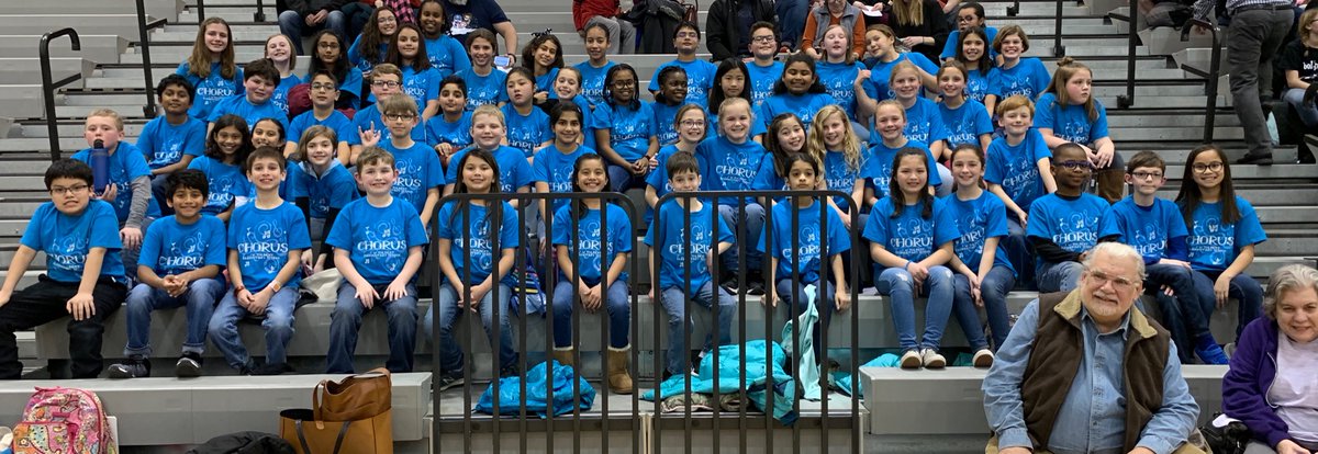 MrsBloodMusic's tweet photo. Tolbert Chorus is ready to rock at the Heritage Cluster Concert! @JanaDrumm @Tolbert_ES #Tolbert20 #TolbertBetterTogether #TolbertRocks https://t.co/Bj1BfOWRAL