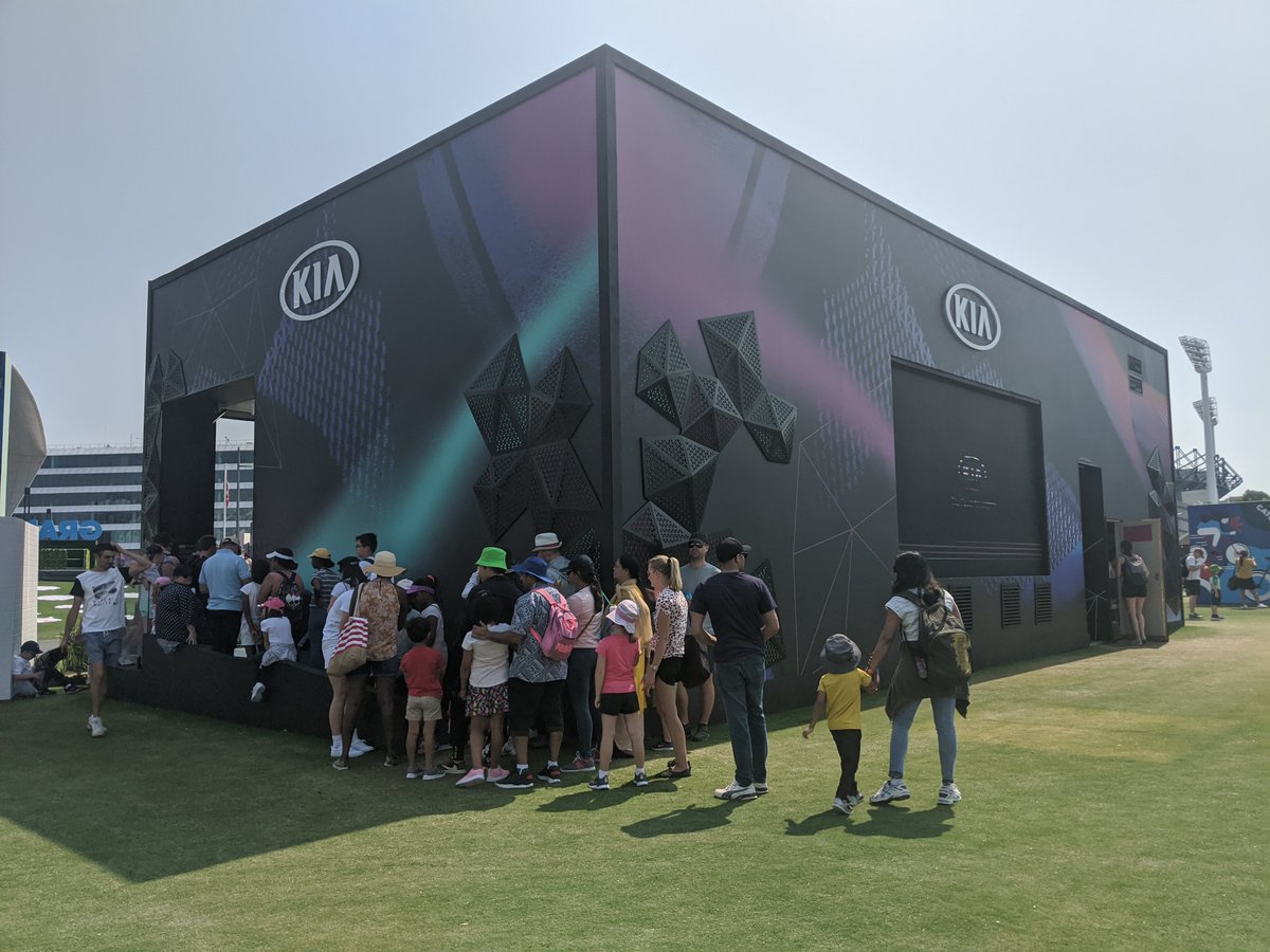 S1T2's tweet photo. Did we mention we’re live at the #AusOpen?

Move through a world of rhythm and sound as you dance across an interactive floor with #BeatTheBeat https://t.co/v5S0DhkPb1