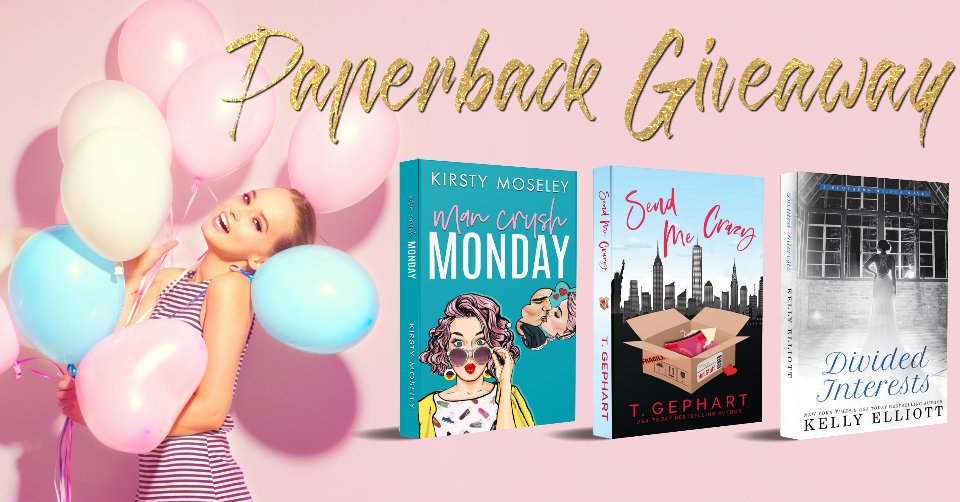 KirstyEMoseley's tweet photo. 🎈PaperbackGiveaway! 
3paperbacks, 1WINNER! #RT &amp; attach a screenshot of each book added to your #Goodreads #TBR 
#ManCrushMonday https://t.co/F3S77vLBcC
#SendMeCrazy https://t.co/1mWU6NxLFR 
#DividedInterests https://t.co/aJuh891edM ALSO ENTER ON→ @tinagephart @author_kelly https://t.co/UScKxPYPwh