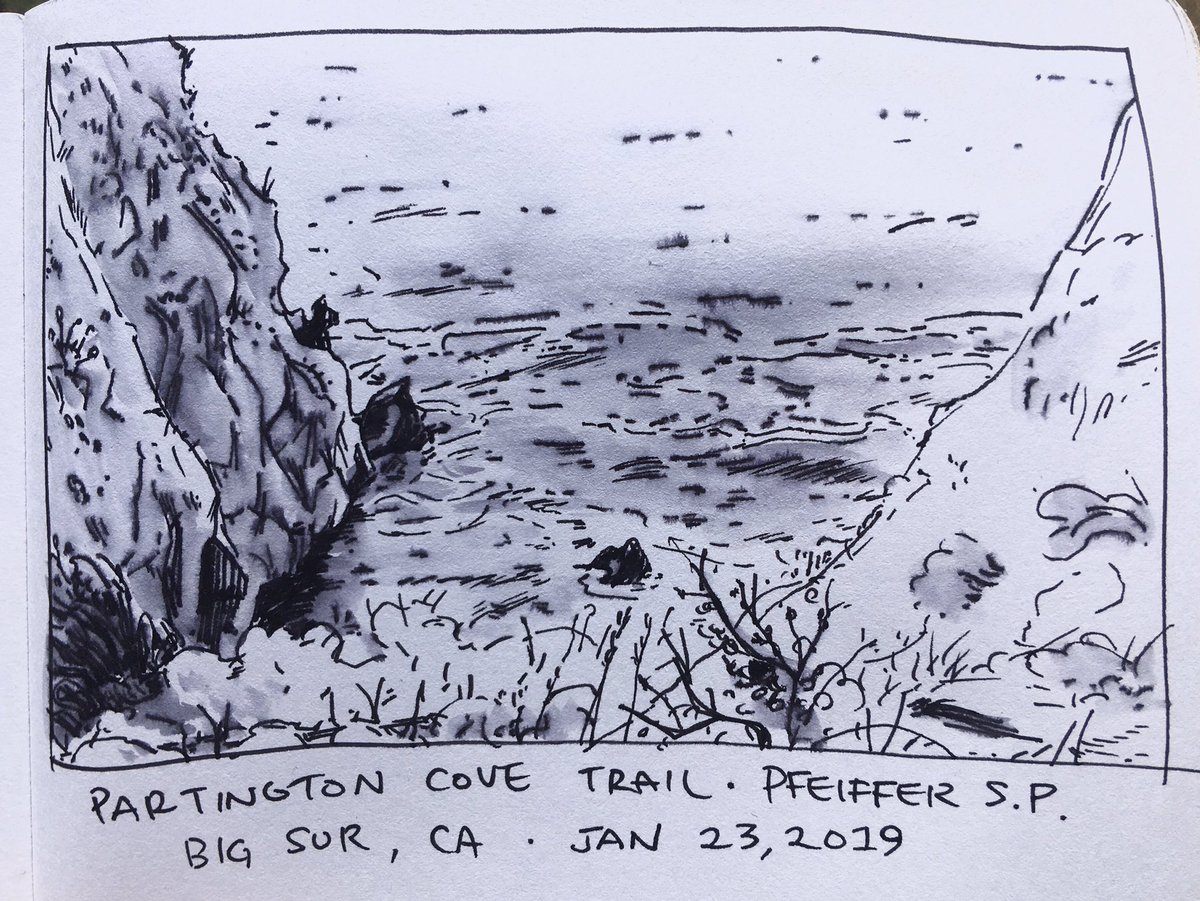 other Big Sur sketch from earlier last week 