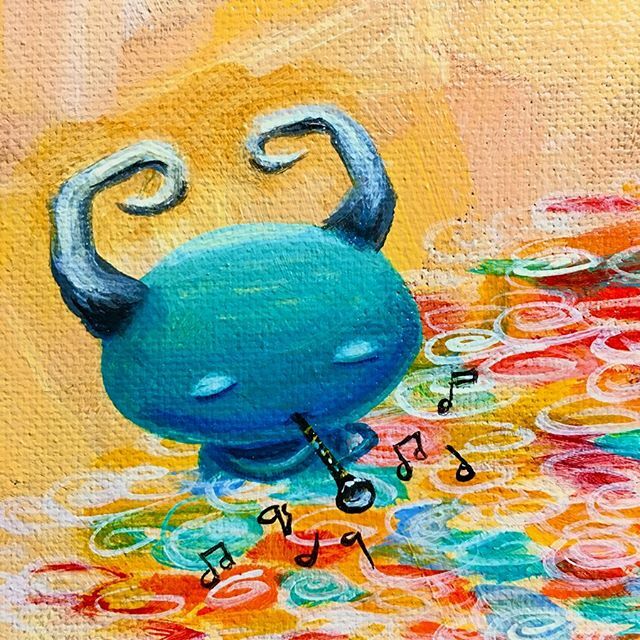 #Detail: “The #Clarinetist”
...
#acrylicpainting #imp #clarinet #musician #horns #music #flowers #peaceful #teal #spring #musicalnotes #painting #seattleartist ift.tt/2uAAPwY