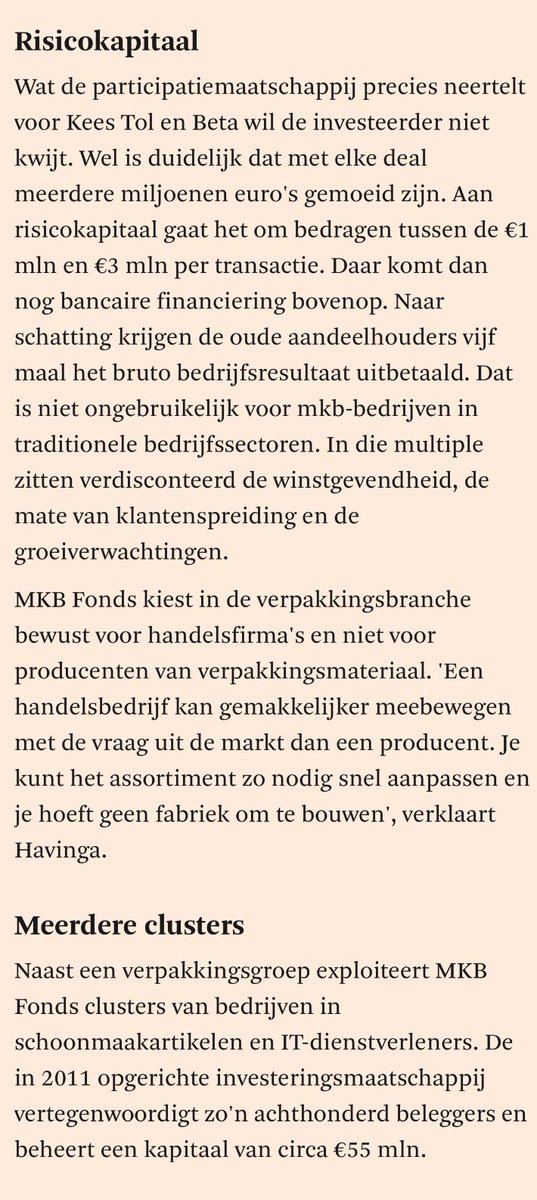 MaasInvest's tweet photo. ‘MKB Fonds voegt twee handelsfirma’s toe aan verpakkingsgroep’ (uit @FD_Nieuws)
Mooi buy-and-build cluster @MKBFonds! 
En @MaasInvest doet weer mee 📶 https://t.co/xVt8rHXo5J