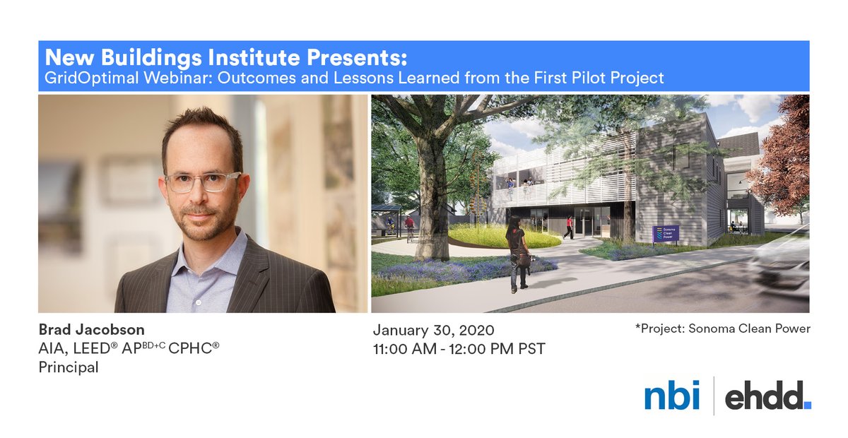 EHDDarch's tweet photo. @ZeroEnergyBldgs and @USGBC are leading the #GridOptimal The design team of the first GridOptimal pilot project, including our own Brad Jacobson, will share key outcomes and lessons learned in this upcoming webinar. Register here: https://t.co/x1LM2ZieOT https://t.co/n2t7mB55G9